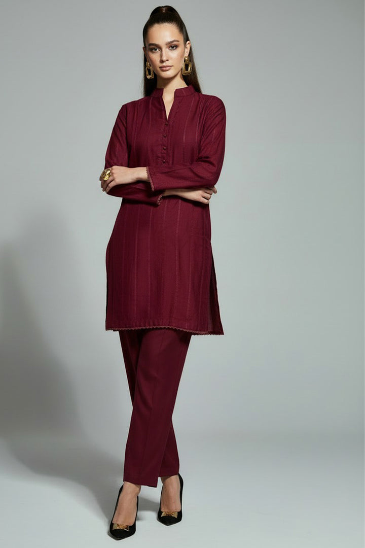 Maroon Dress - 01