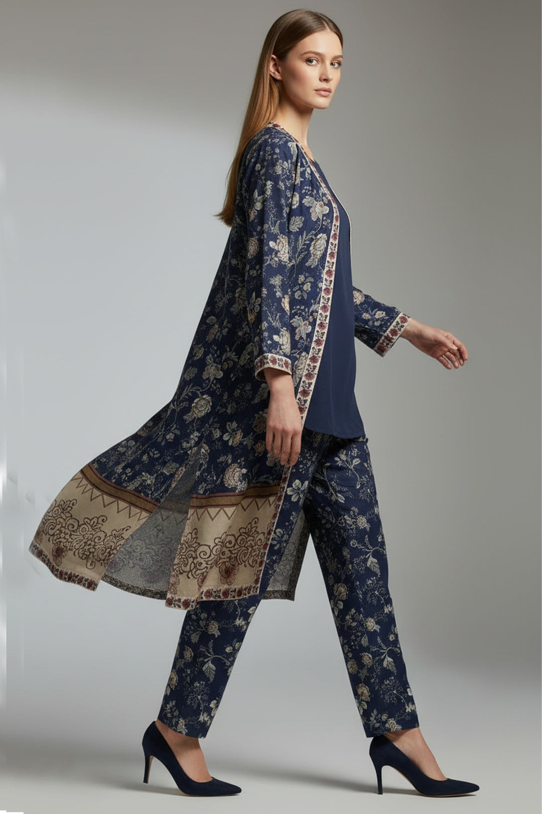 Printed Layered Dress - 03