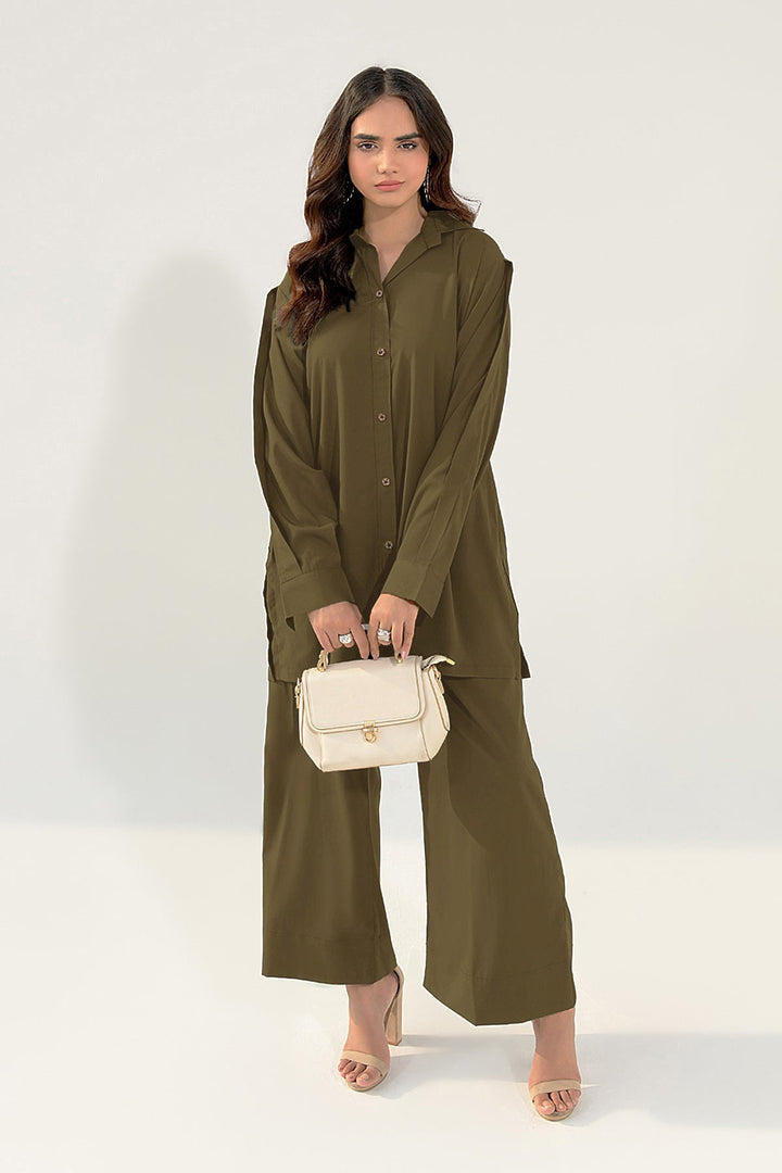 Army Green Grip Tunic - Peach Republic