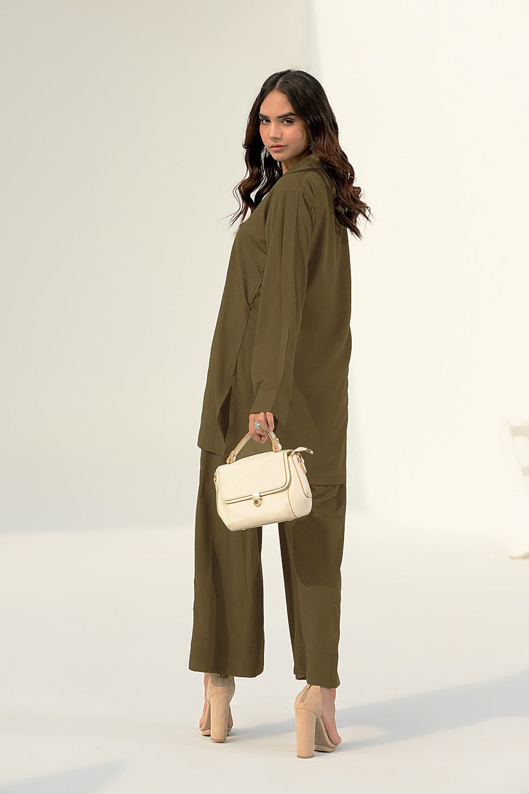Army Green Grip Tunic - Peach Republic