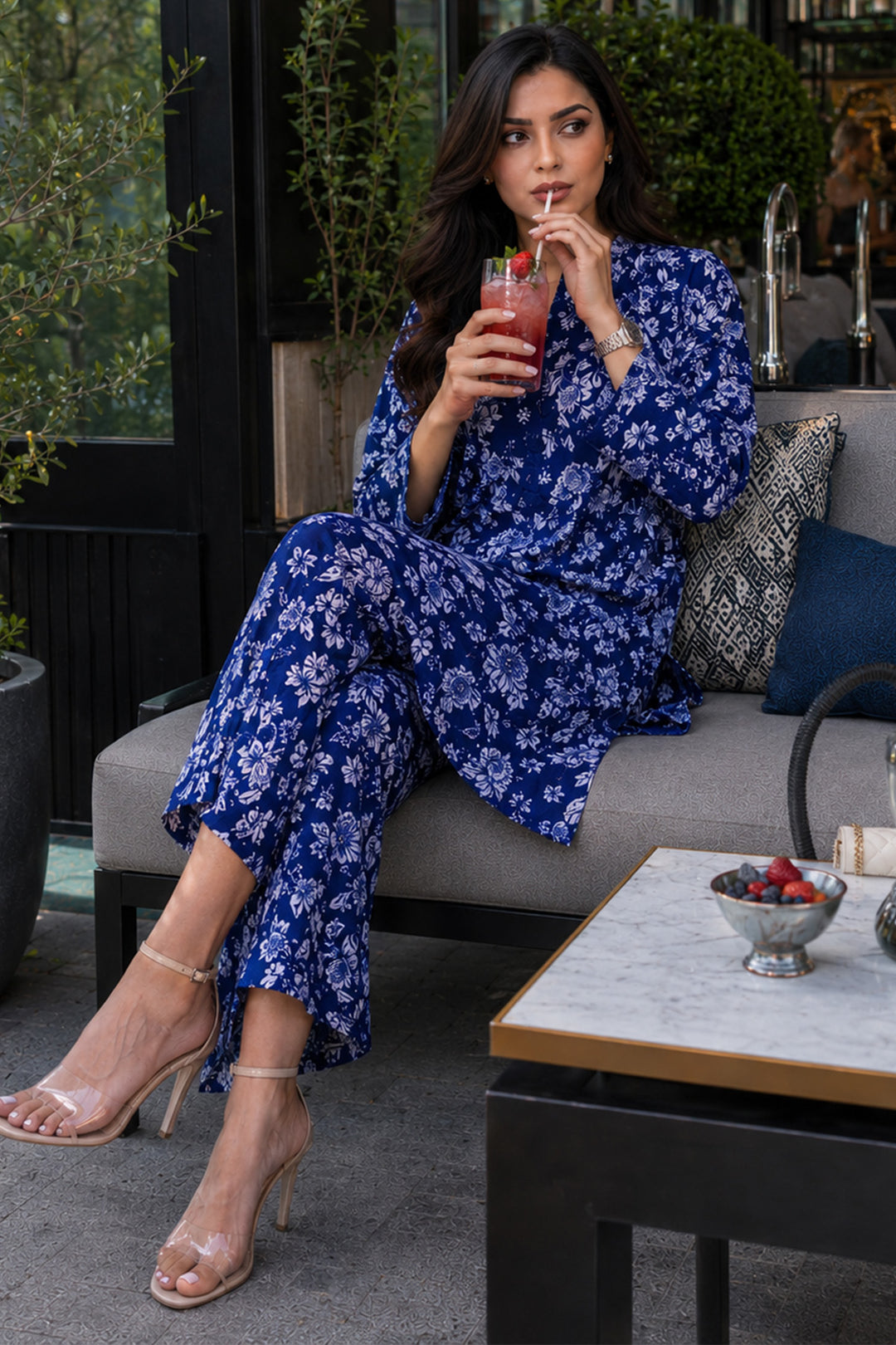 Floral Navy