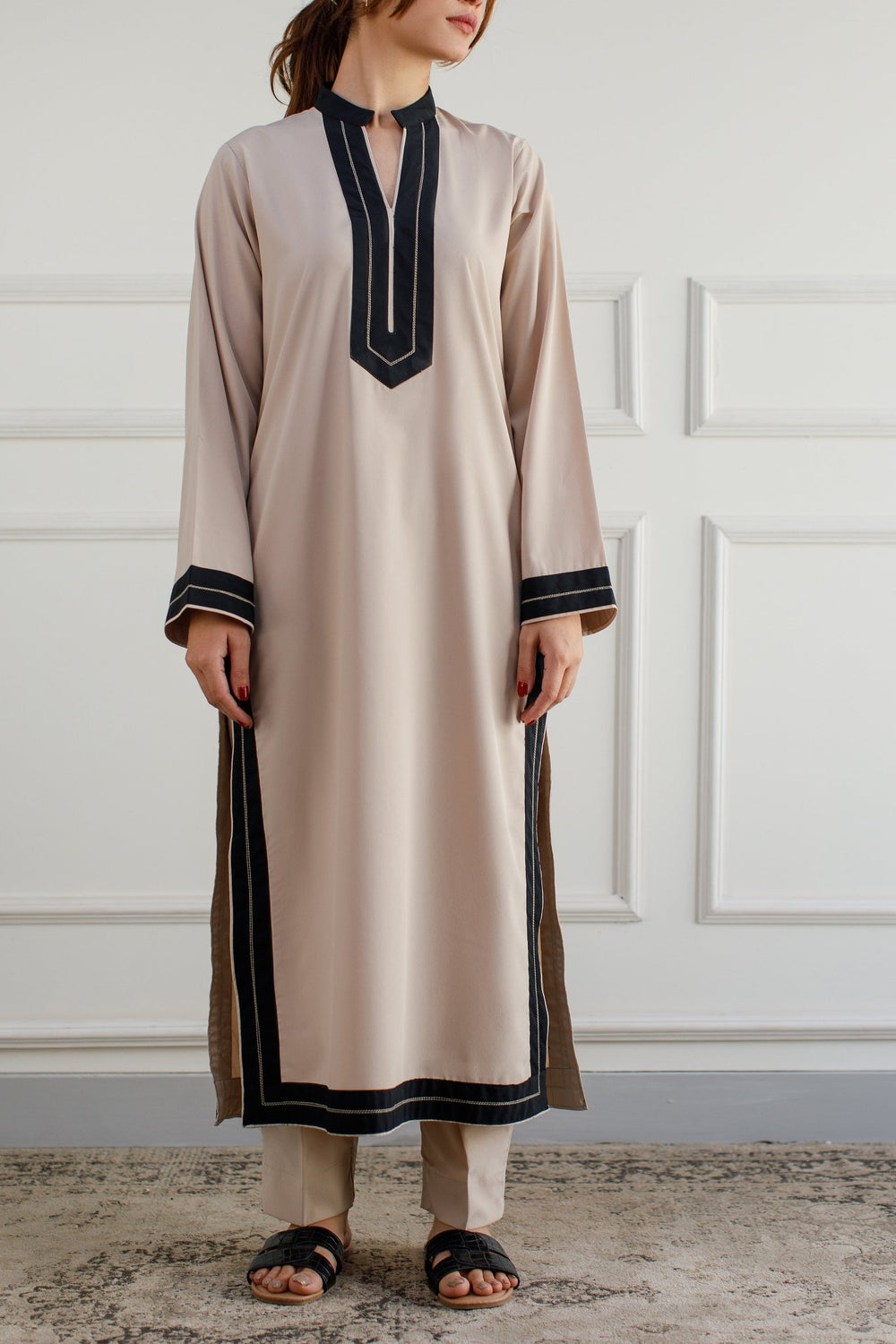 Beige Dress - Peach Republic