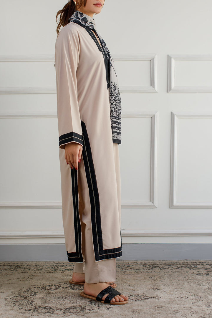 Beige Dress - Peach Republic