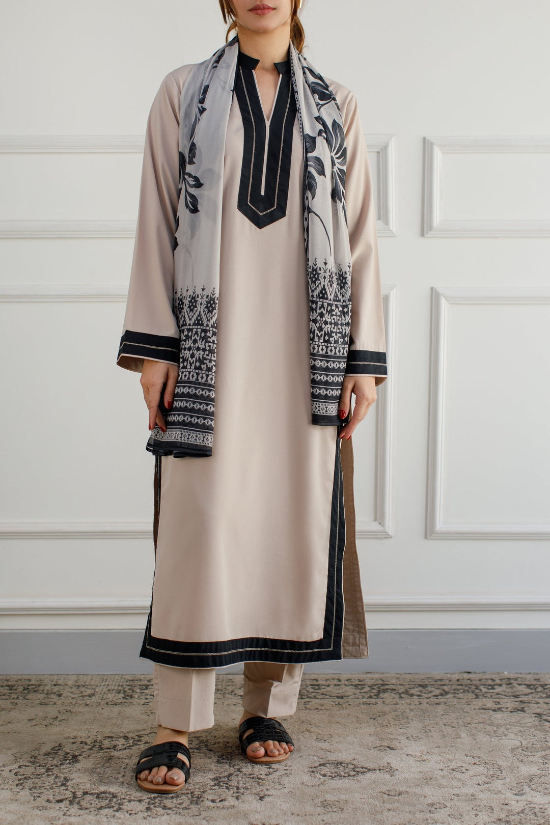 Beige Dress - Peach Republic