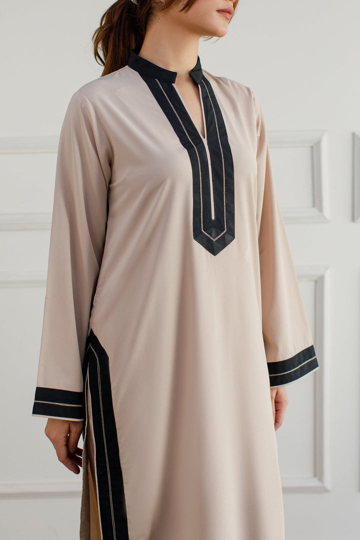 Beige Dress - Peach Republic