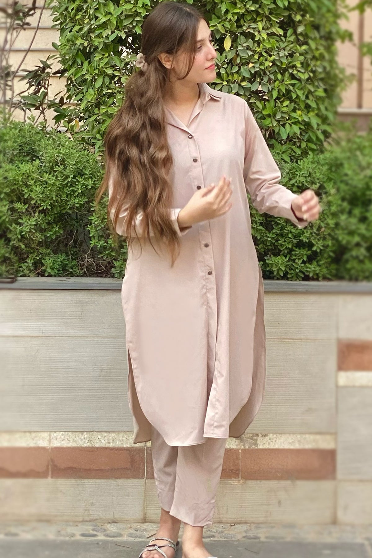 Beige Dress - Peach Republic