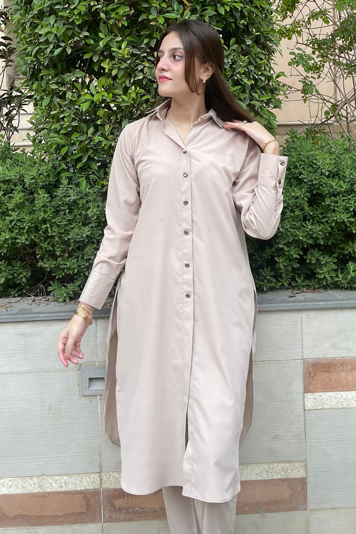 Beige Dress - Peach Republic