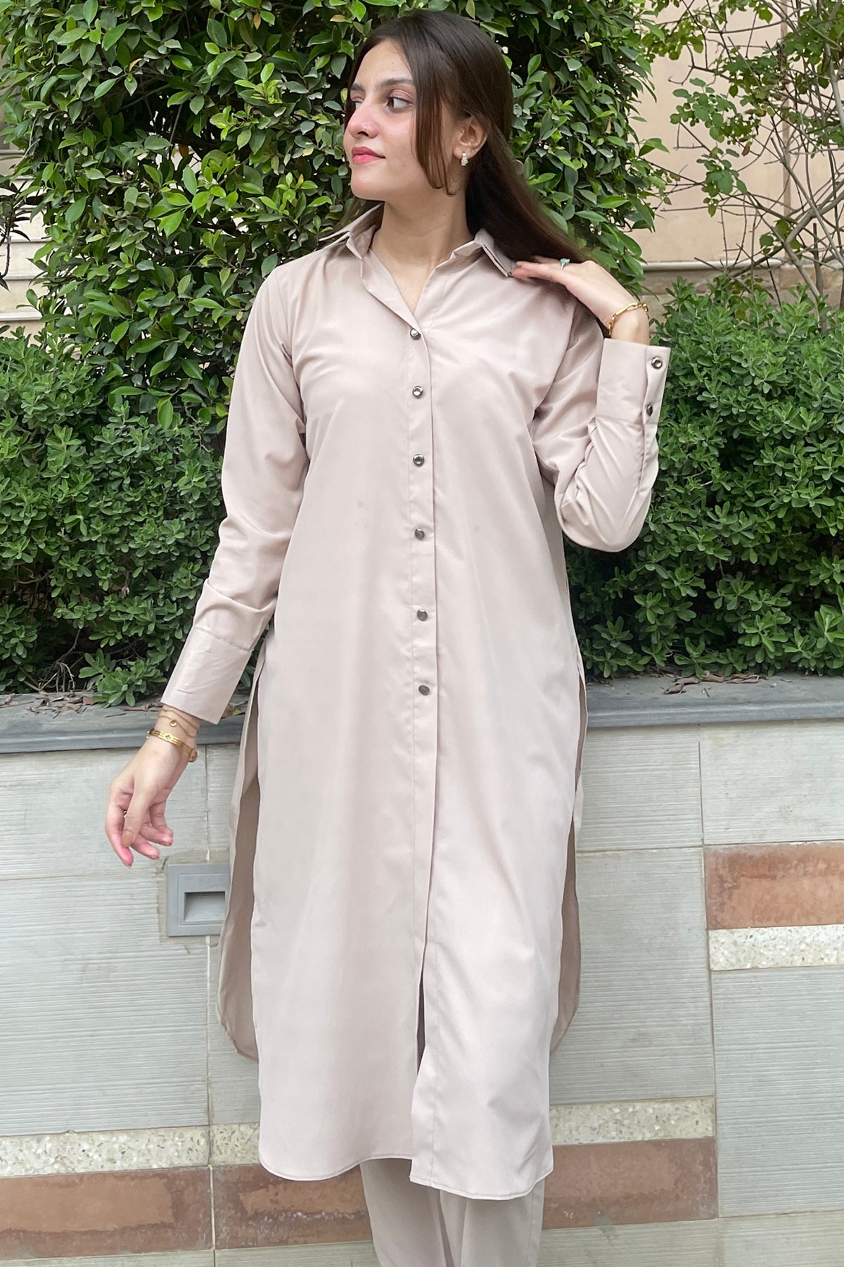 Beige Dress - Peach Republic