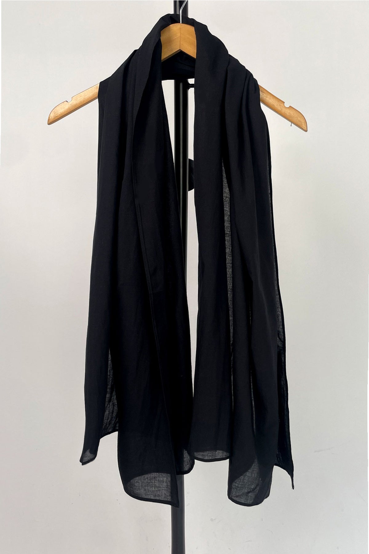 Black Cambric Scarf - Peach Republic