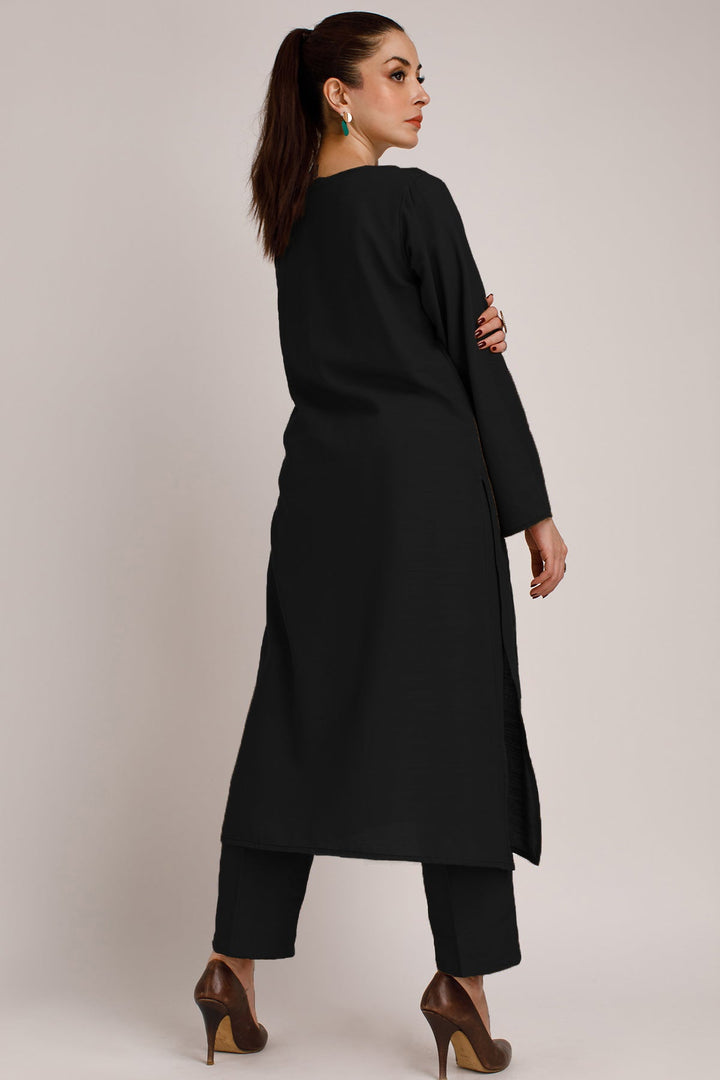 Black Cambric Suit - 05 - Peach Republic