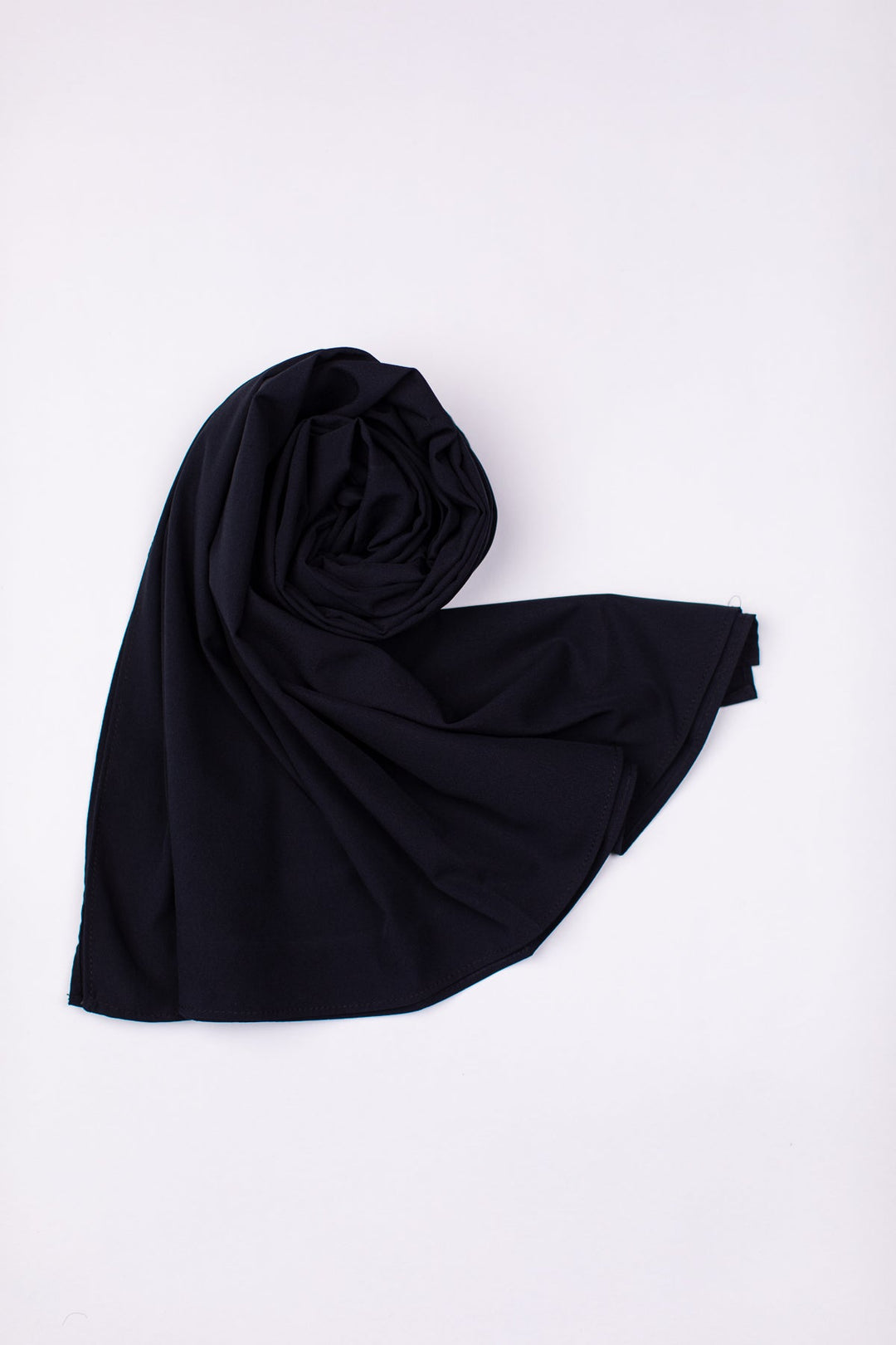Black Plain Scarf - Peach Republic