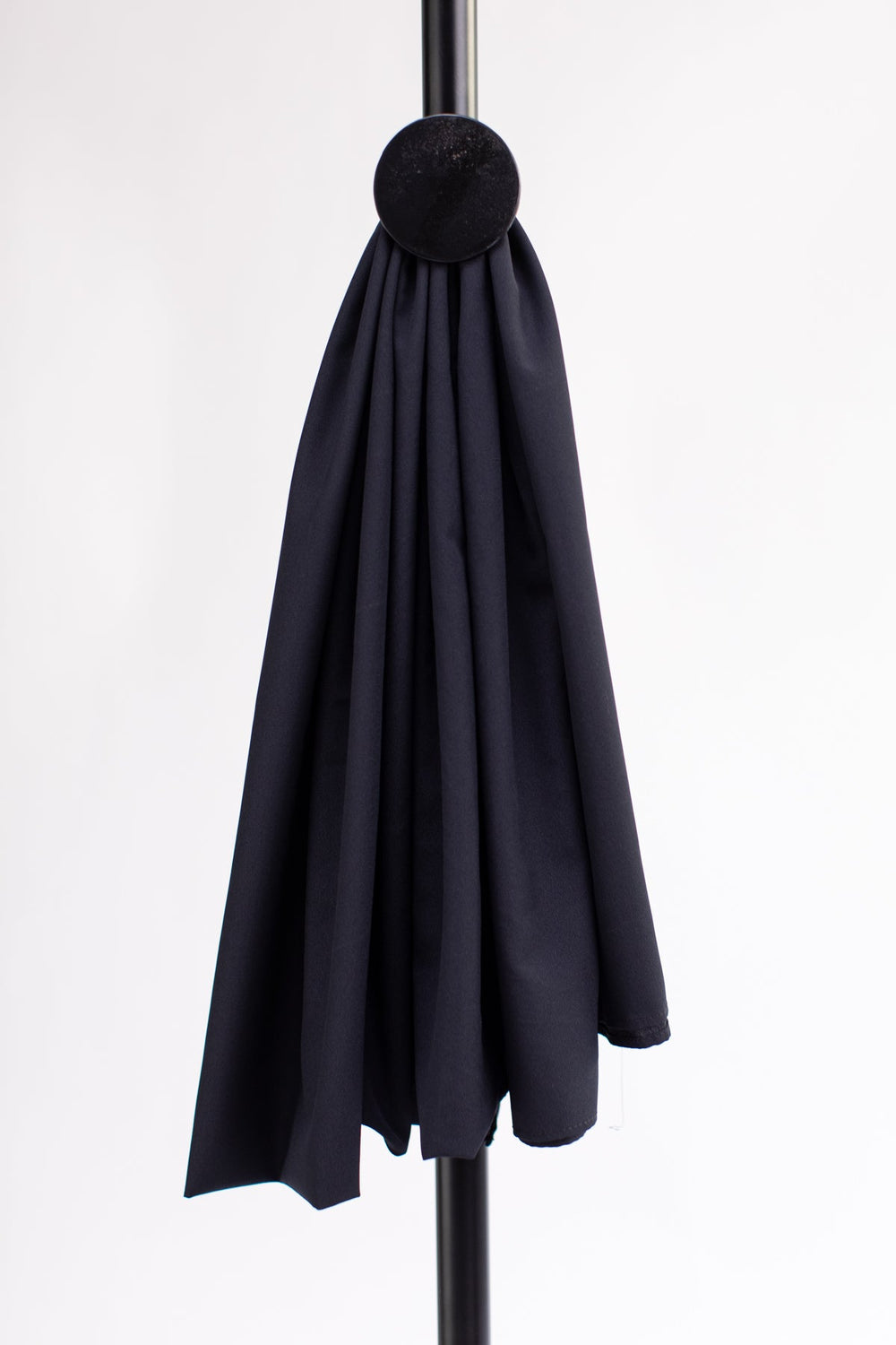 Black Plain Scarf - Peach Republic