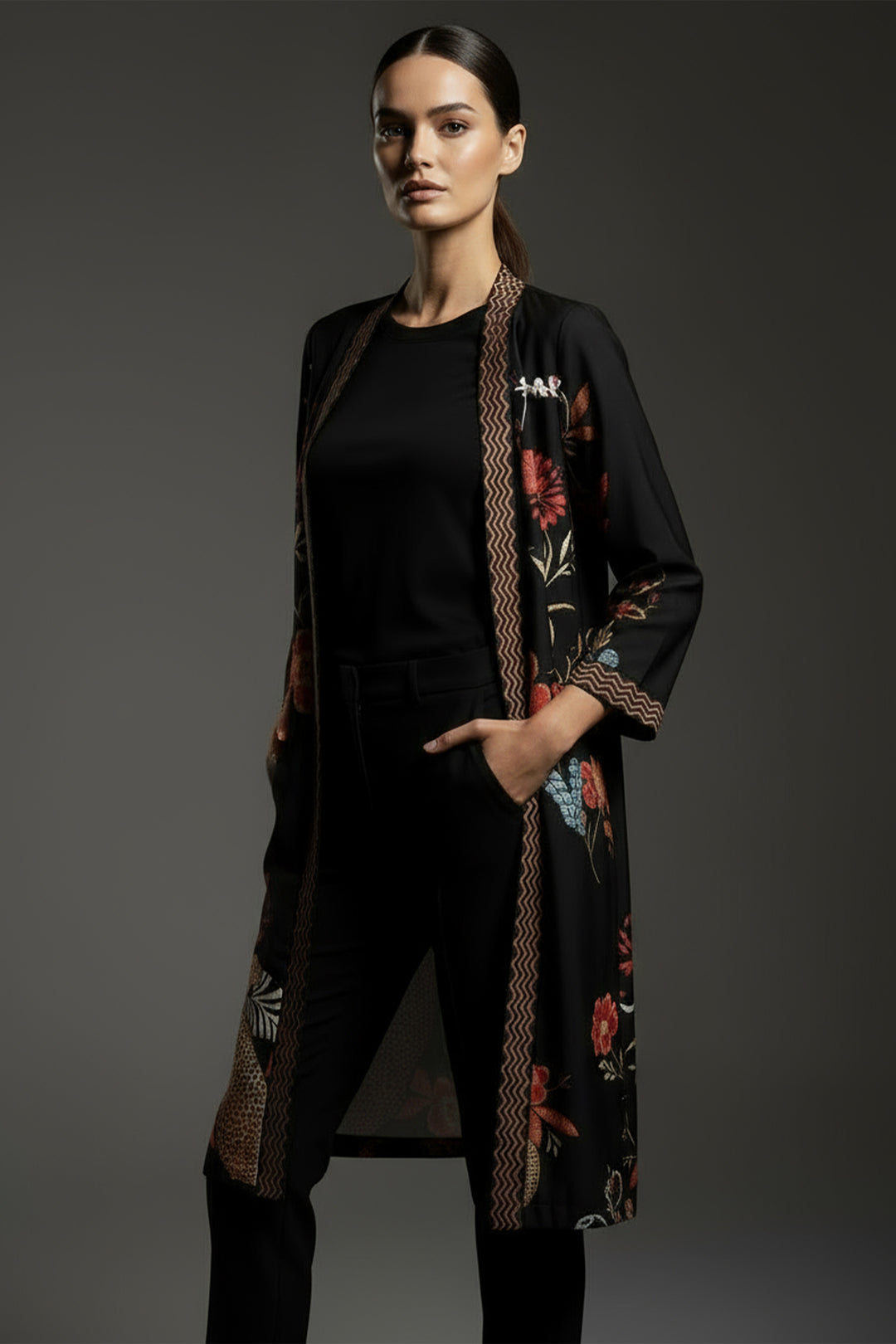 Printed Layered Dress - 01