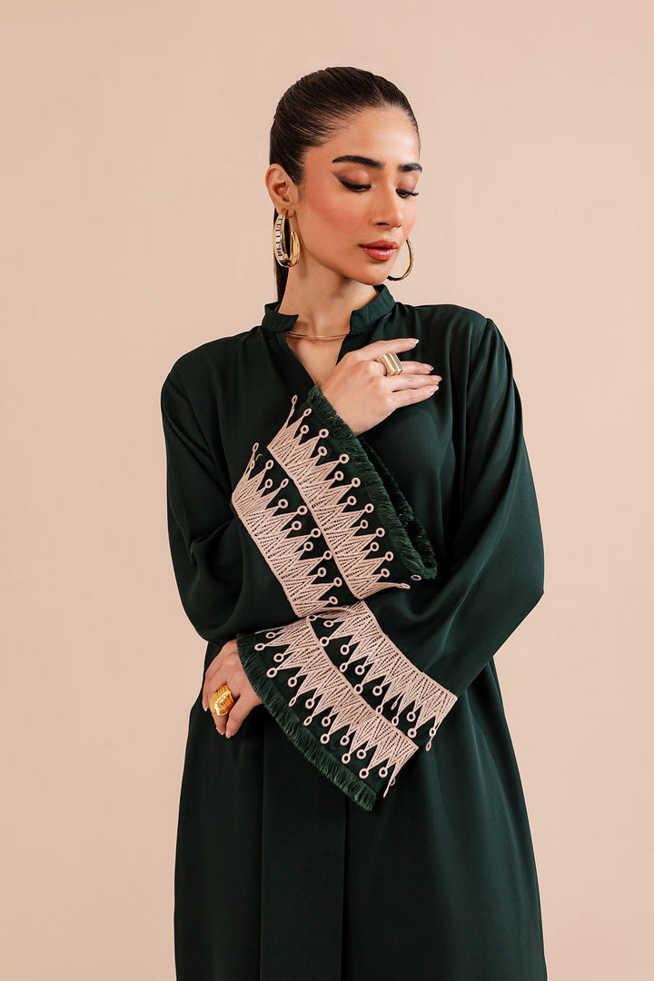 Bottle Green Classic Lace Dress