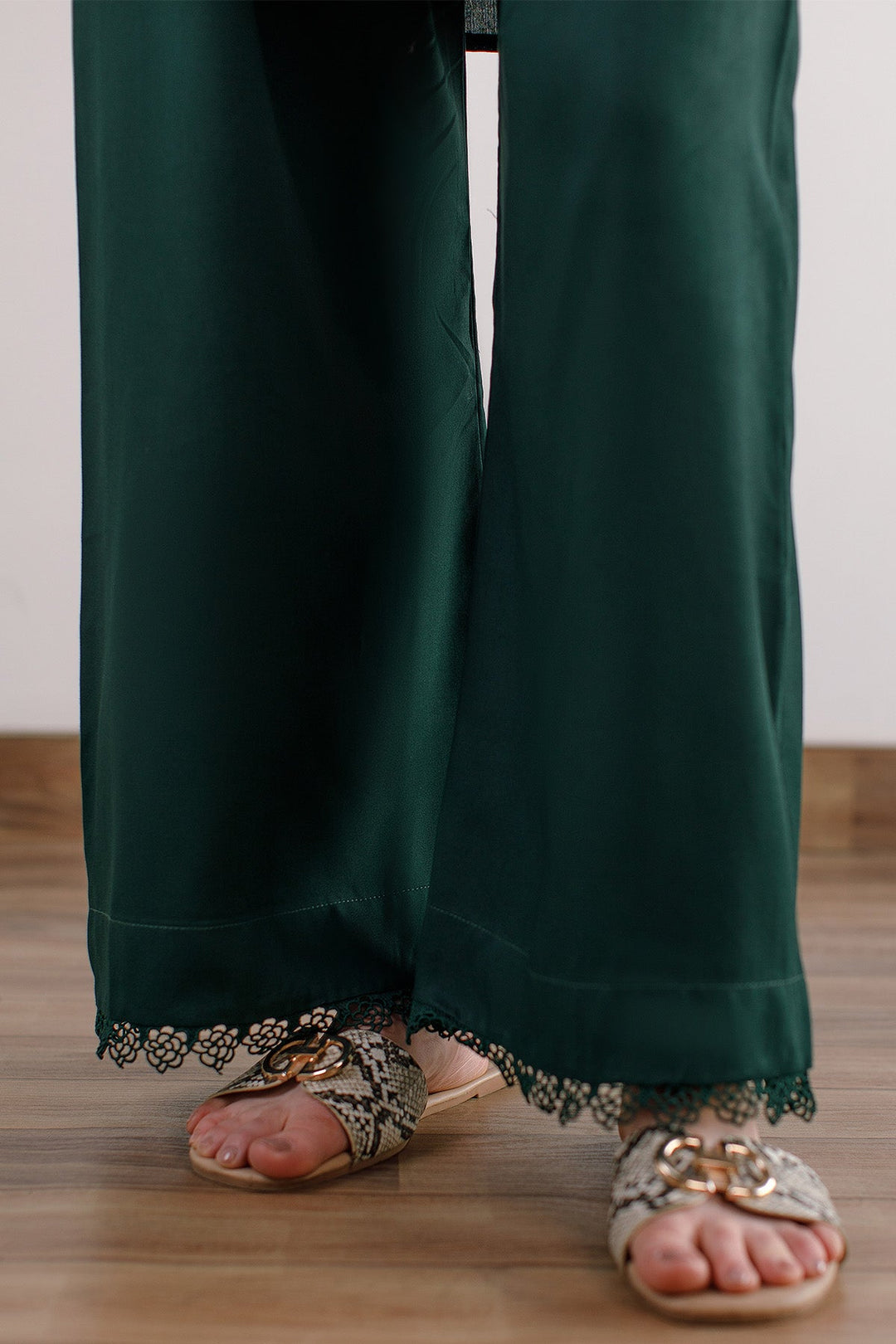 Bottle Green Co Ord Set - Peach Republic