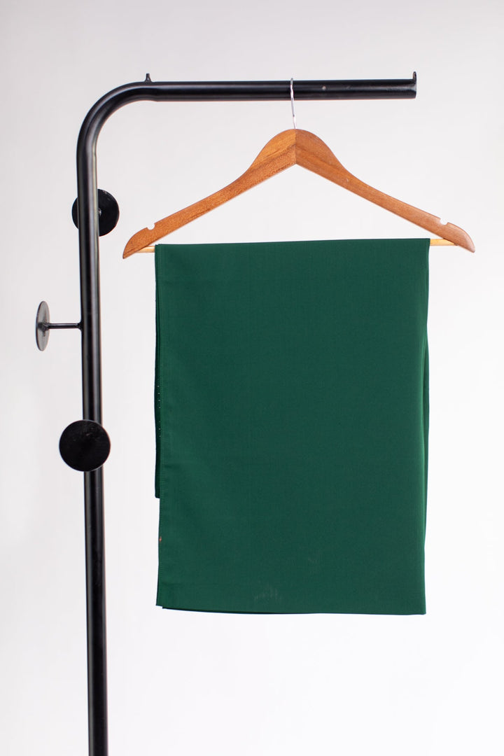 Bottle Green Plain Scarf - Peach Republic