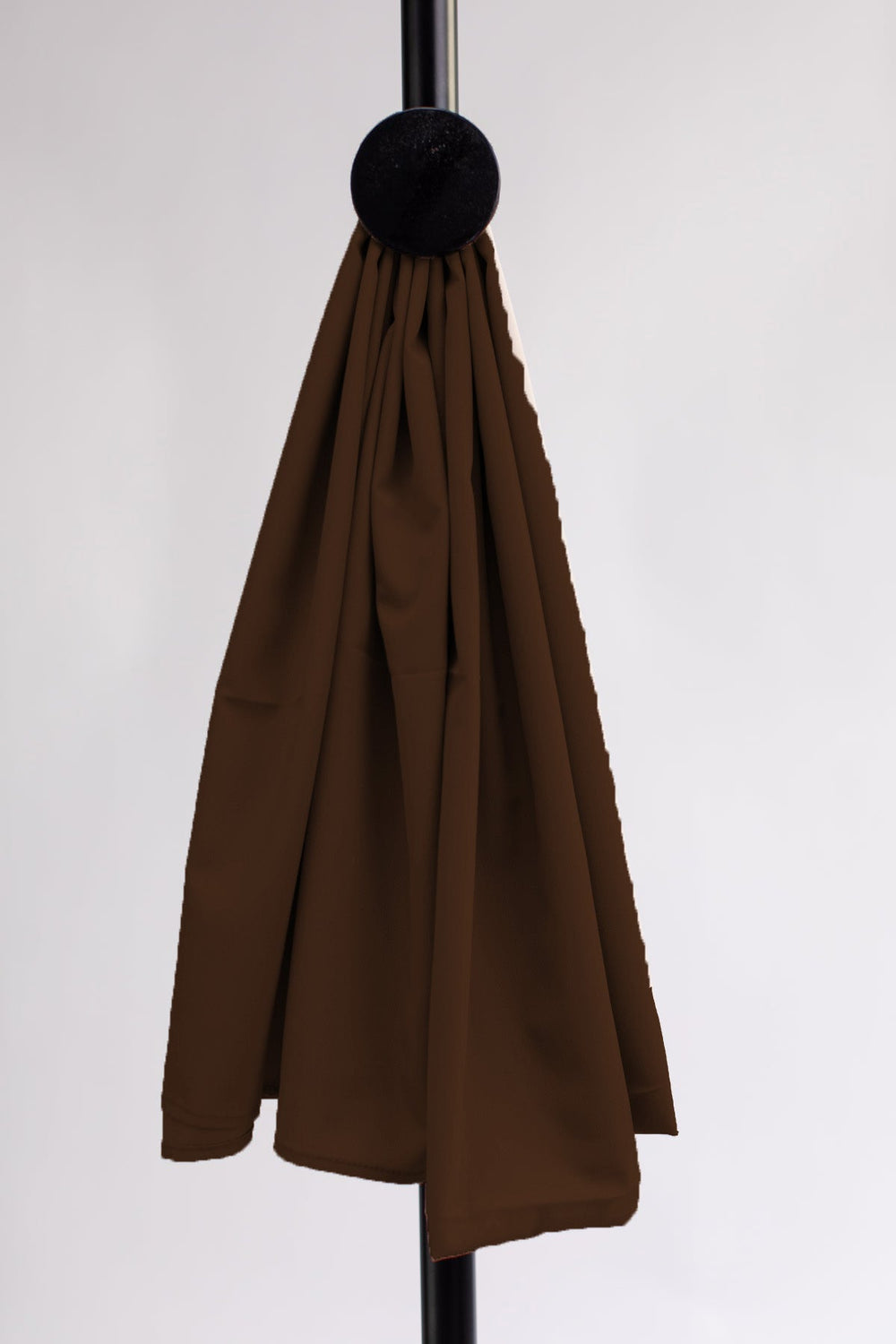 Brown Plain Scarf - Peach Republic