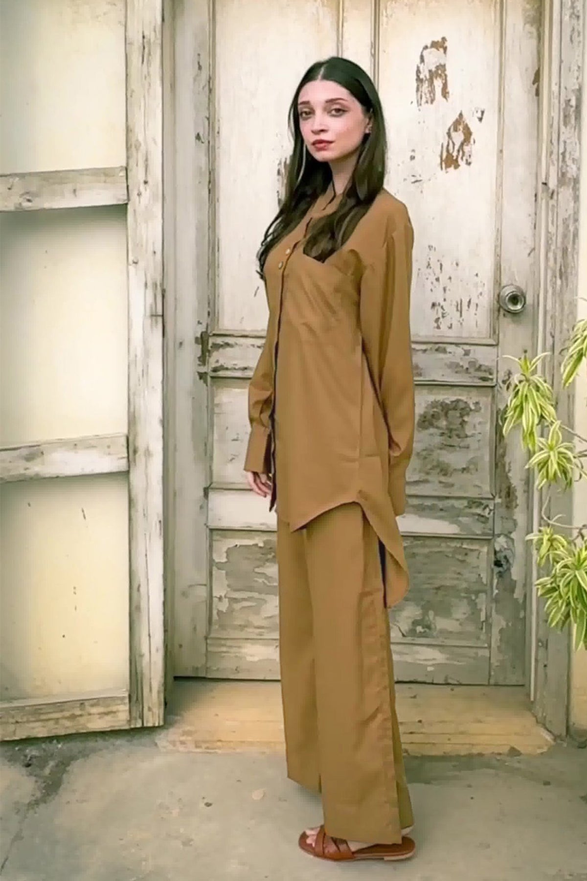 Brown Tunic - Peach Republic