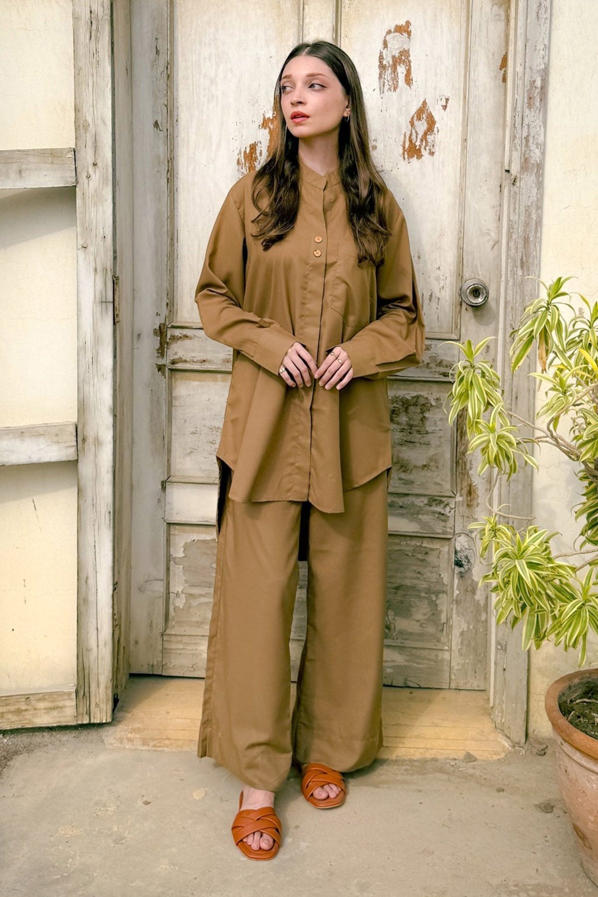 Brown Tunic - Peach Republic