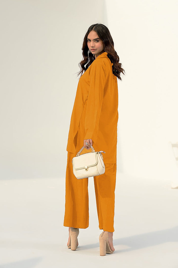 Button Down Co Ord Set - 05 - Peach Republic