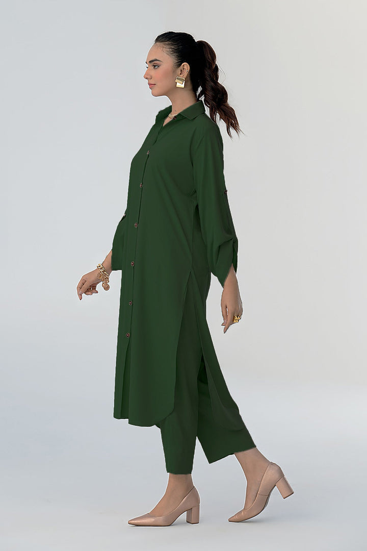 Buttoned Dress - 01 - Peach Republic