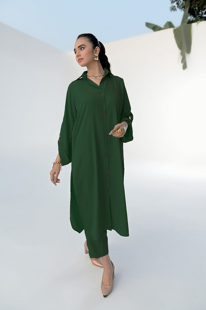 Buttoned Dress - 01 - Peach Republic