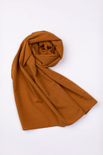 Caramel Plain Scarf - Peach Republic