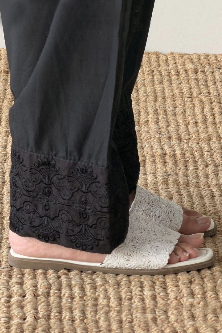 Black Embroidered Shalwar -01