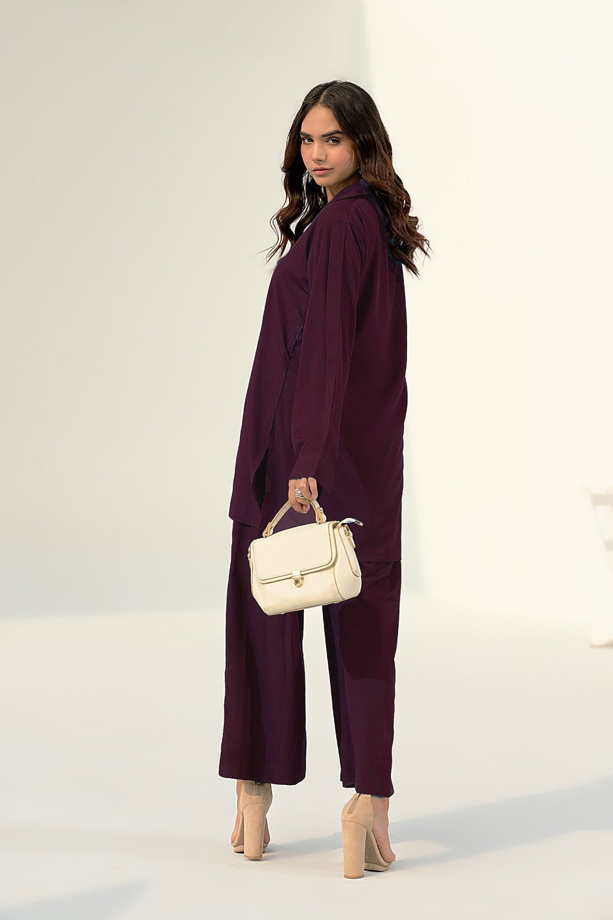 Classic Button - Down Co Ord Set - 02 - Peach Republic