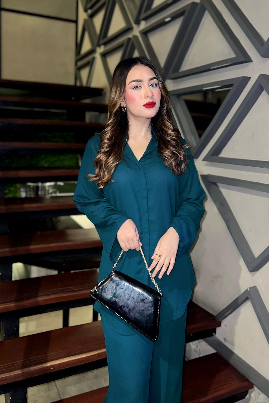 Classic Co Ord Set - 01 - Peach Republic