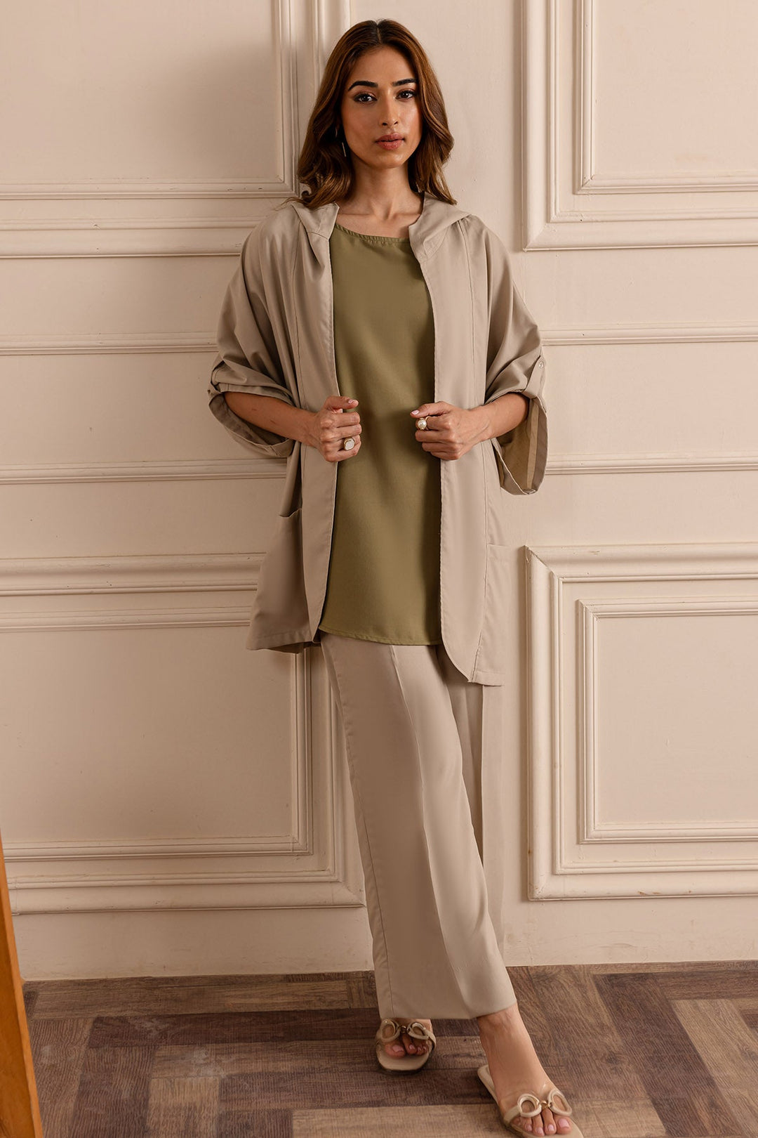 Classic Co Ord Set - 01 - Peach Republic