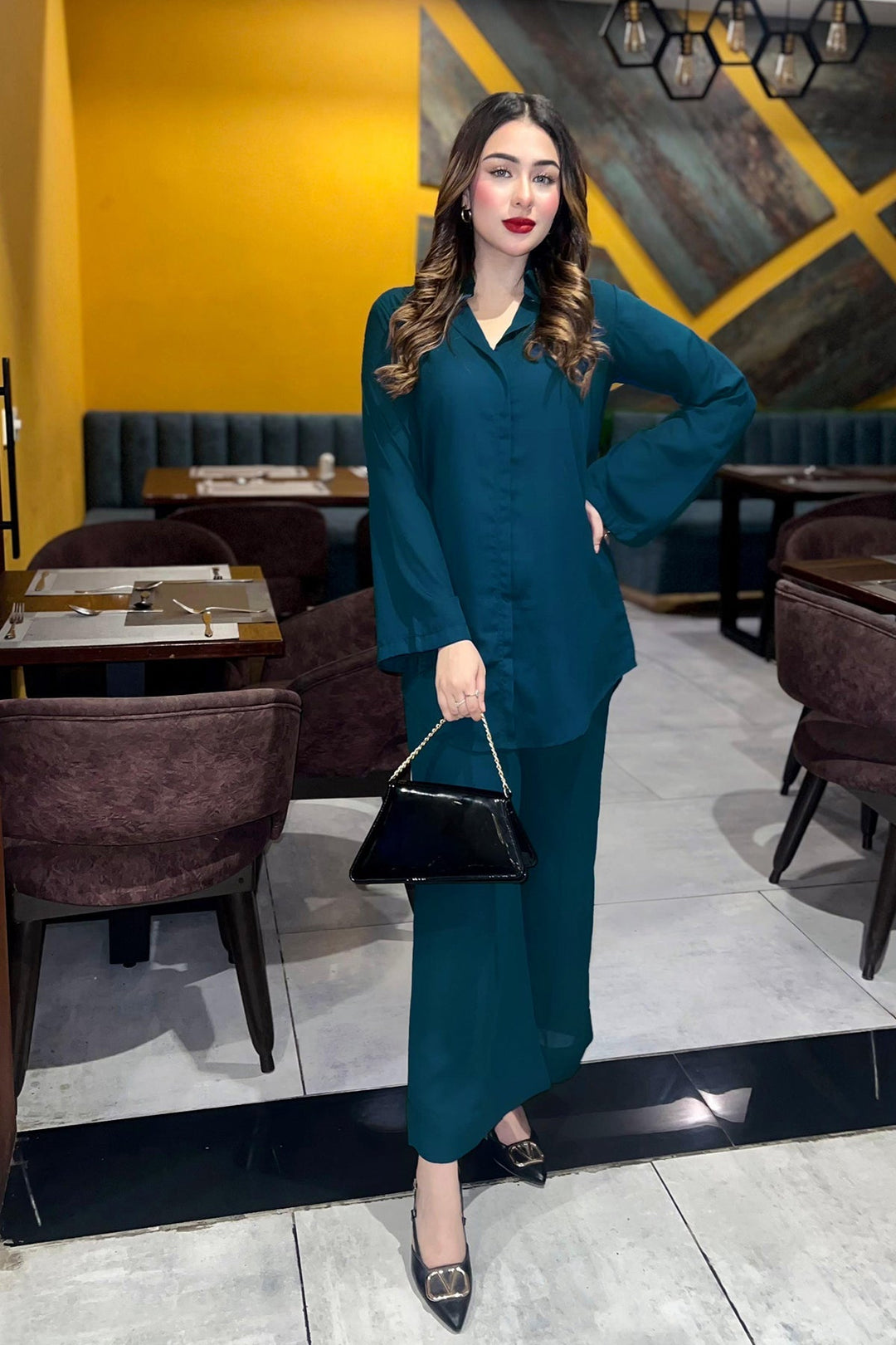 Classic Co Ord Set - 01 - Peach Republic