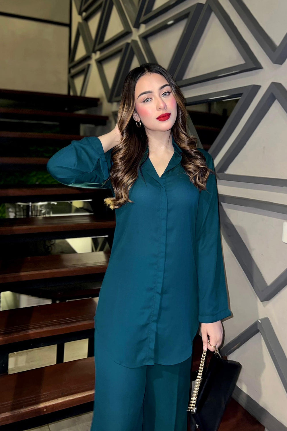 Classic Co Ord Set - 01 - Peach Republic