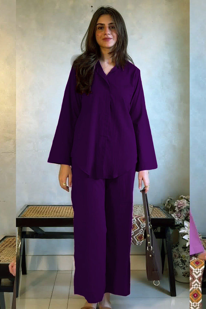 Plum Co Ord Set - 02