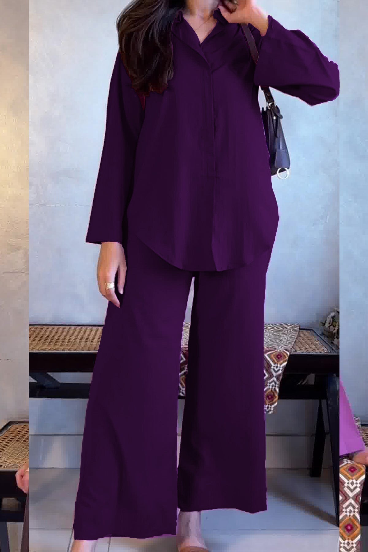 Classic Co Ord Set - 02 - Peach Republic