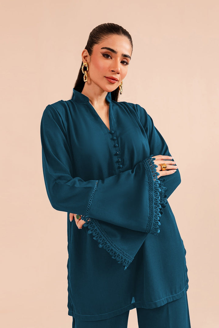 Classic Lace Co Ord Set - 01 - Peach Republic