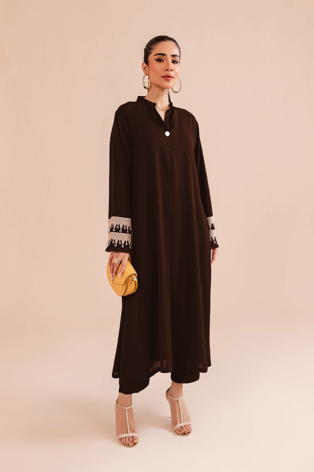 Classic Lace Dress - Peach Republic