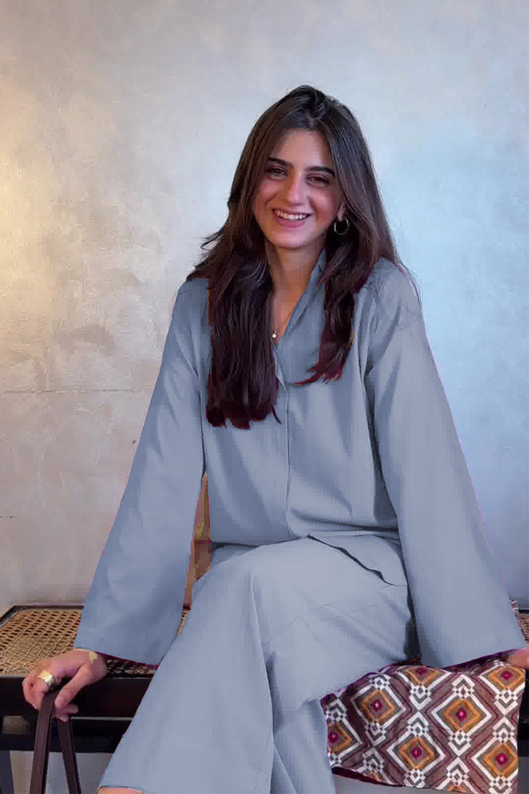 Cloud Blue Tunic - Peach Republic