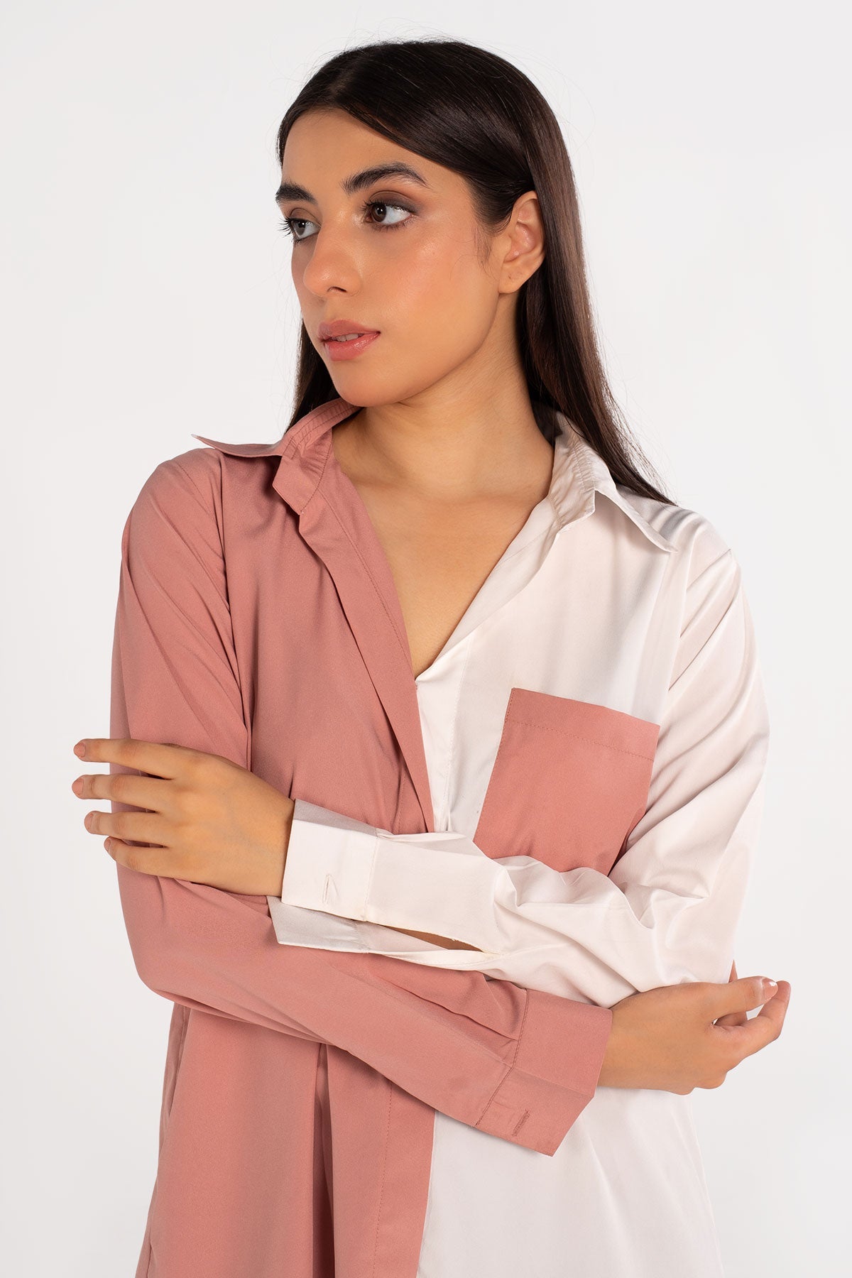 Color Block Top - Peach Republic