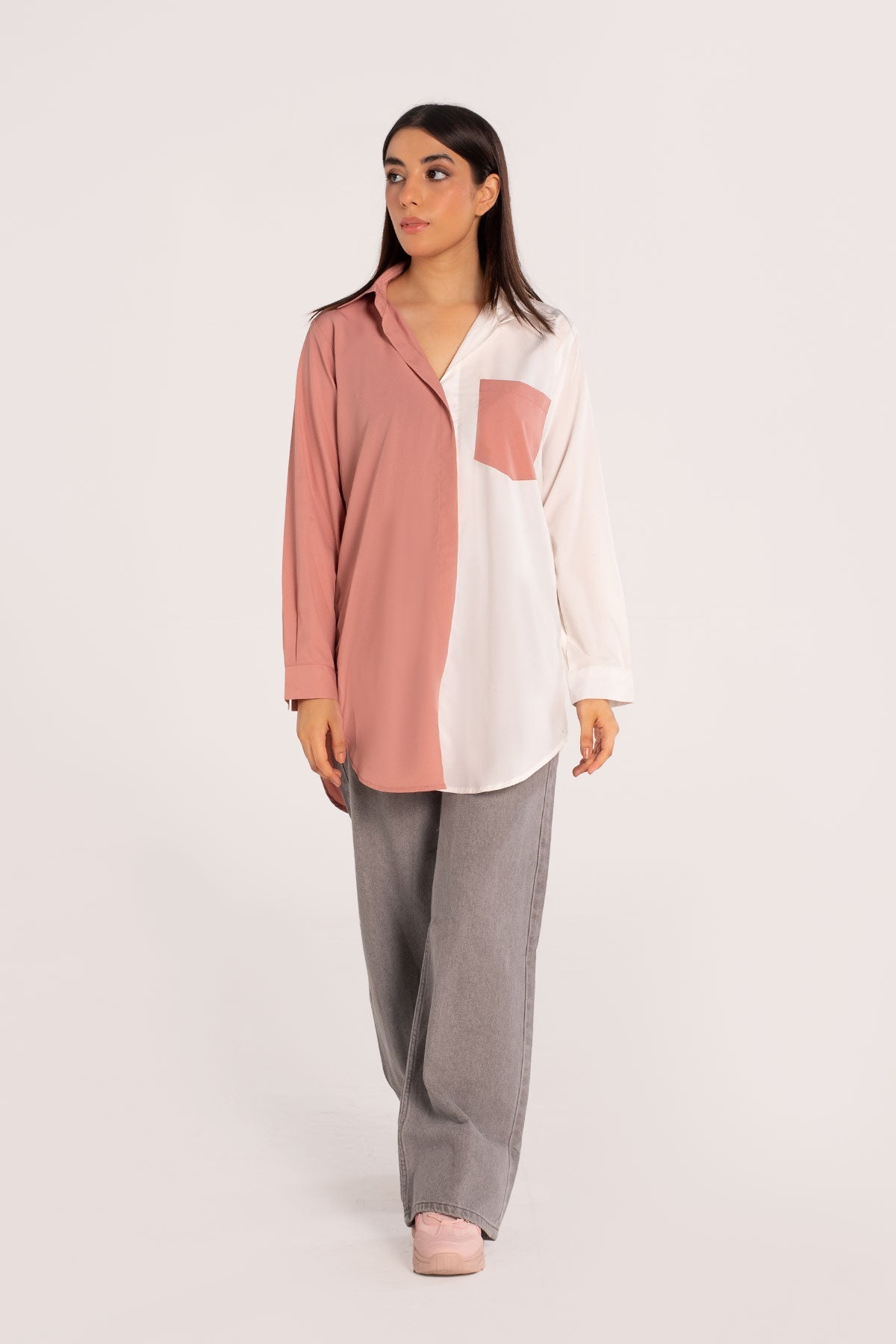 Color Block Top - Peach Republic