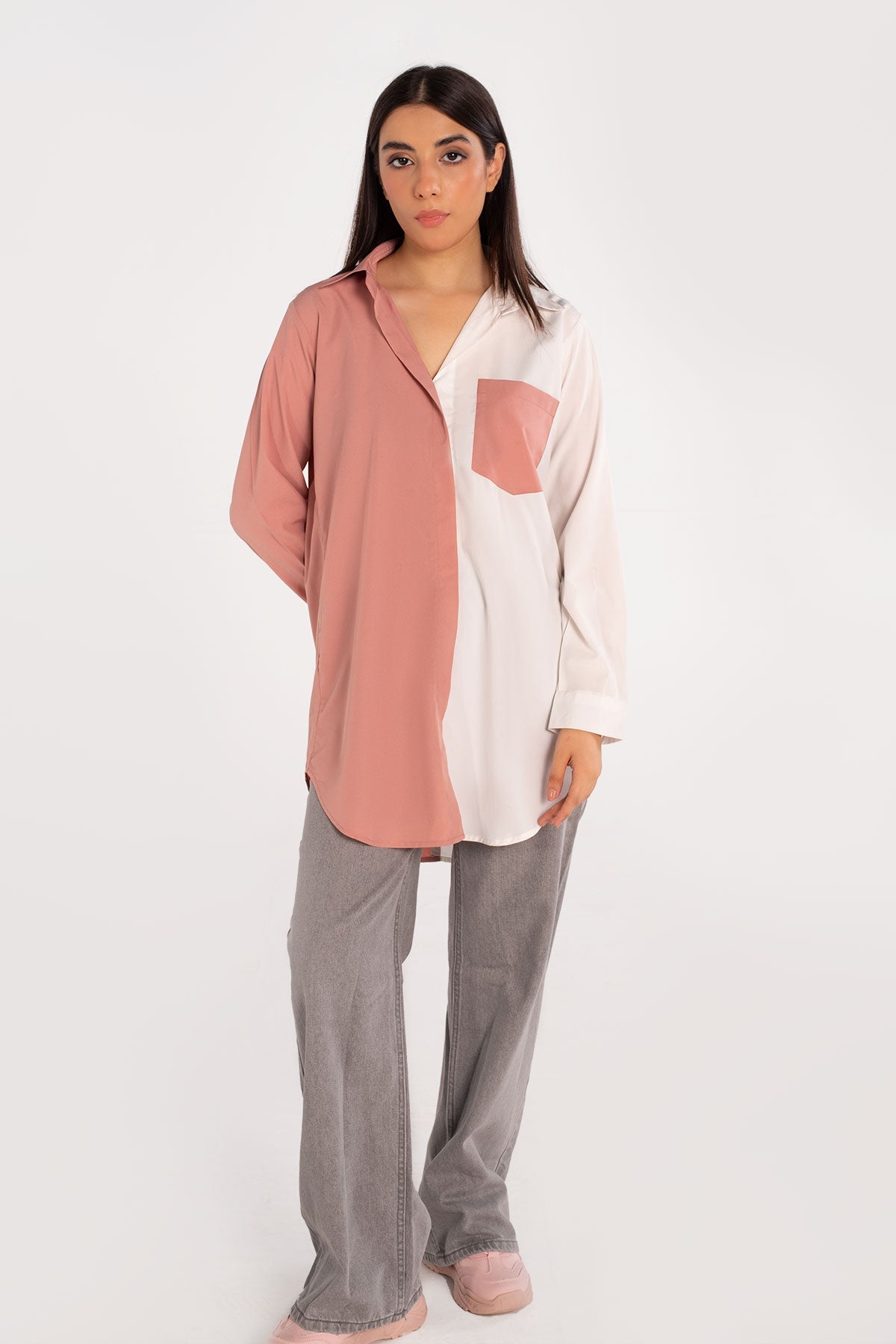 Color Block Top - Peach Republic