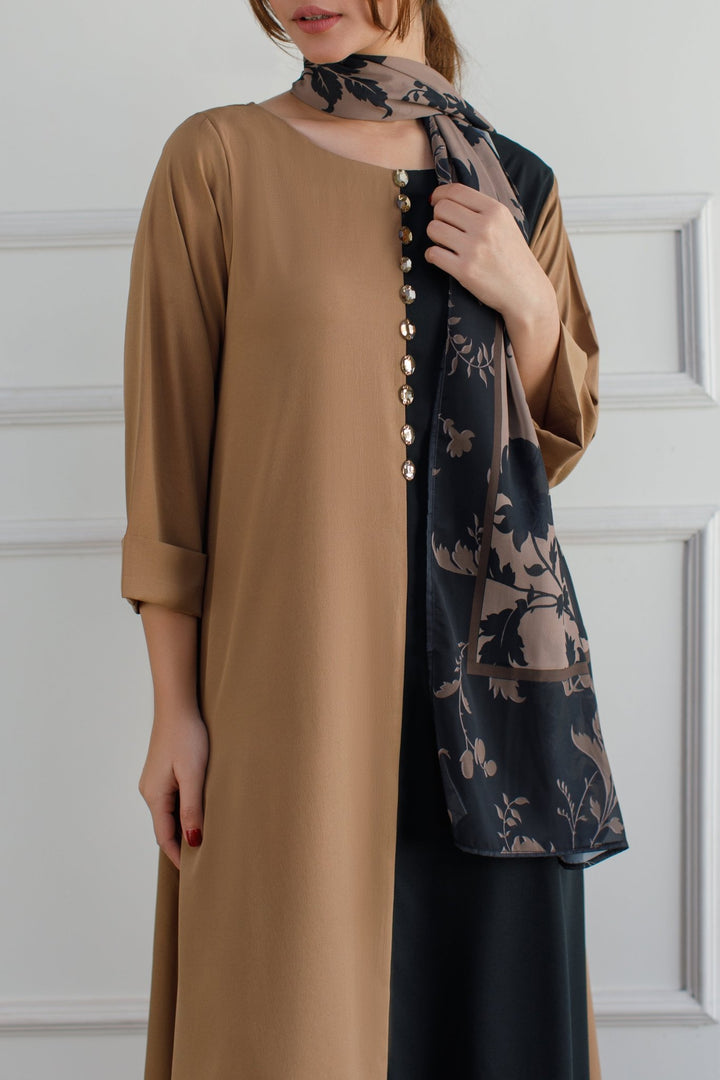 Colour Block Dress - 02 - Peach Republic