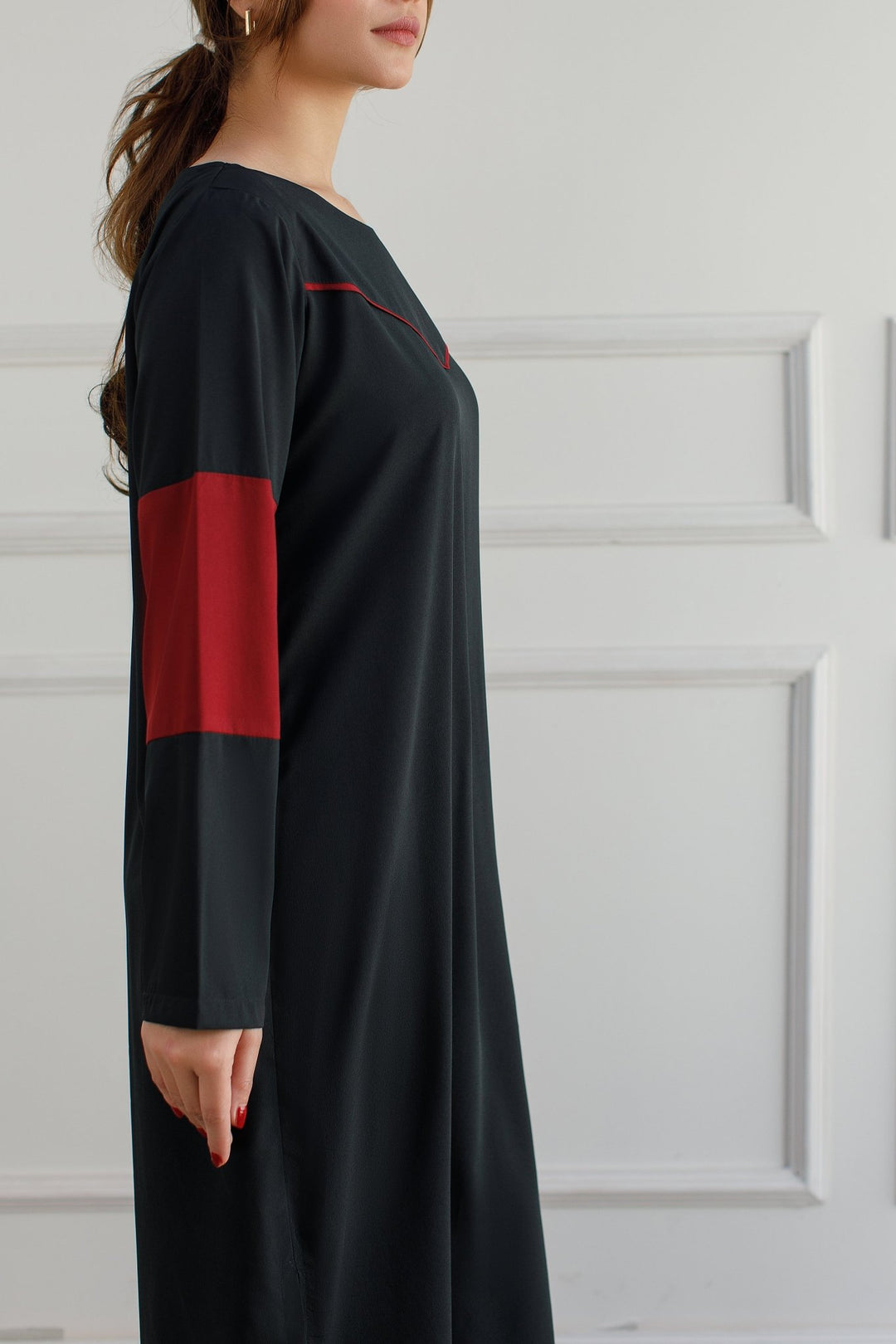 Colour Block Dress - 03 - Peach Republic