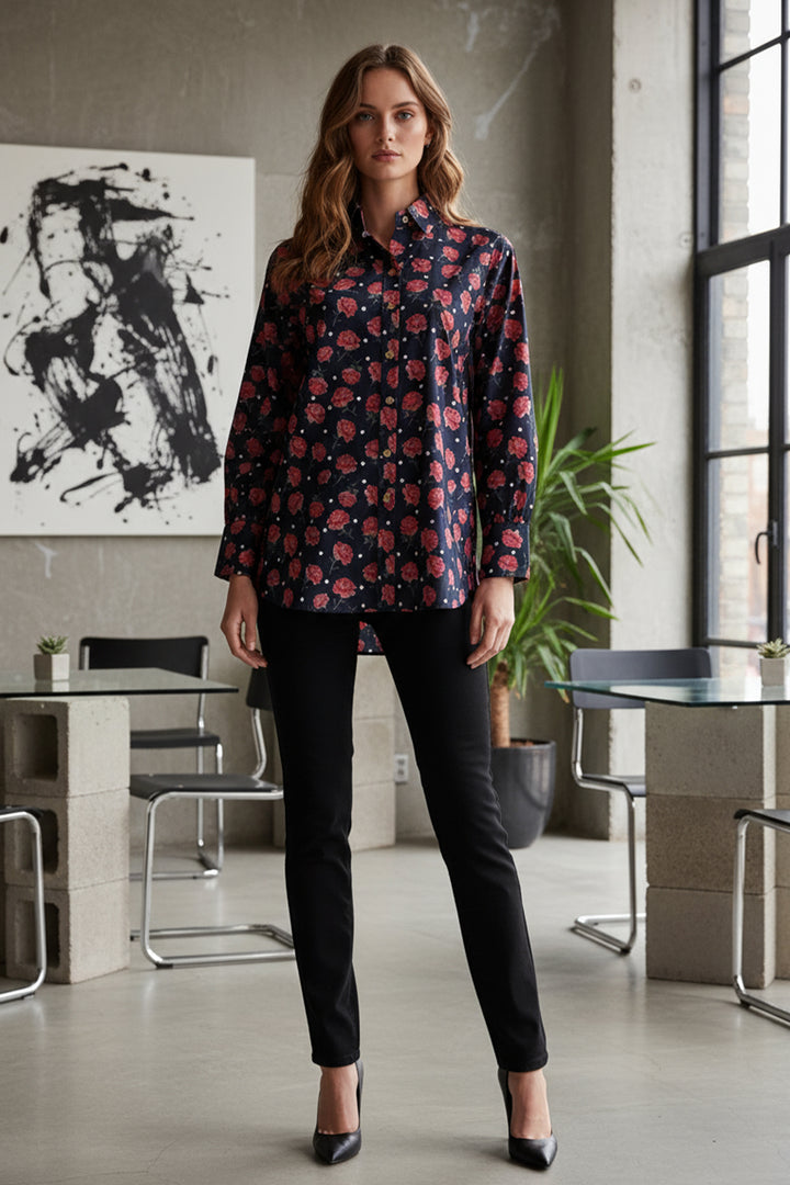 Printed Silk Top - 07