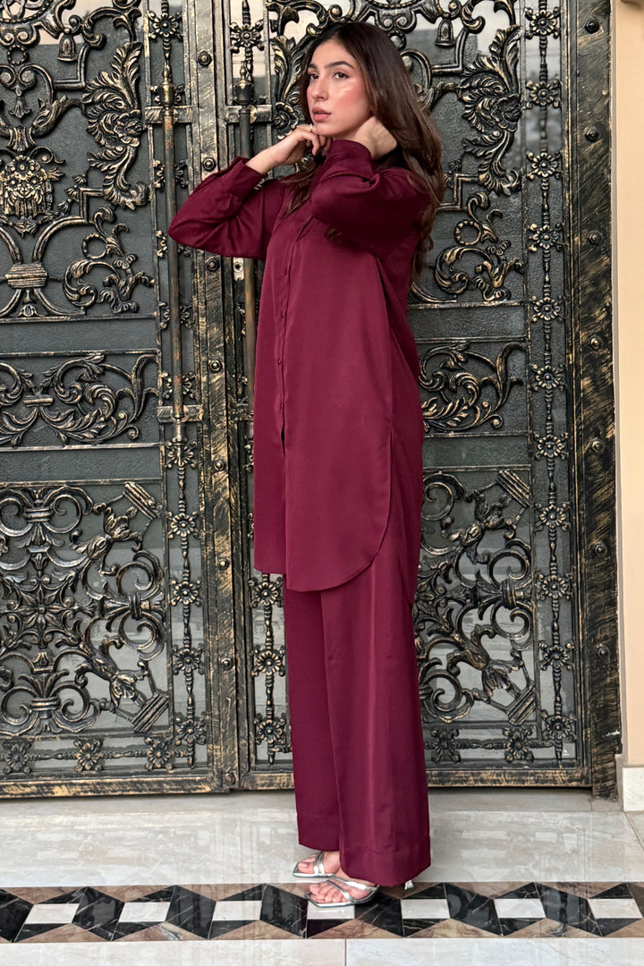 Maroon Co-ord Set