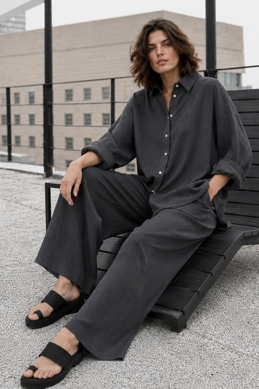 Charcoal Grey Co-ord Set