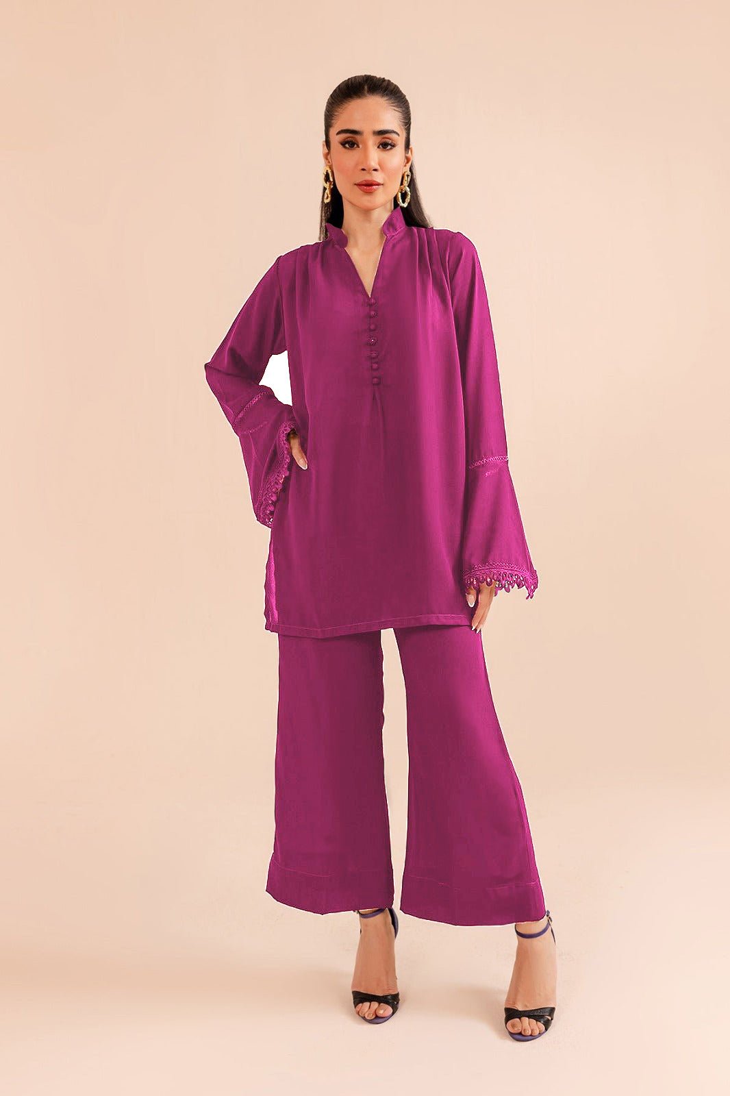 Deep Pink Classic Tunic - Peach Republic