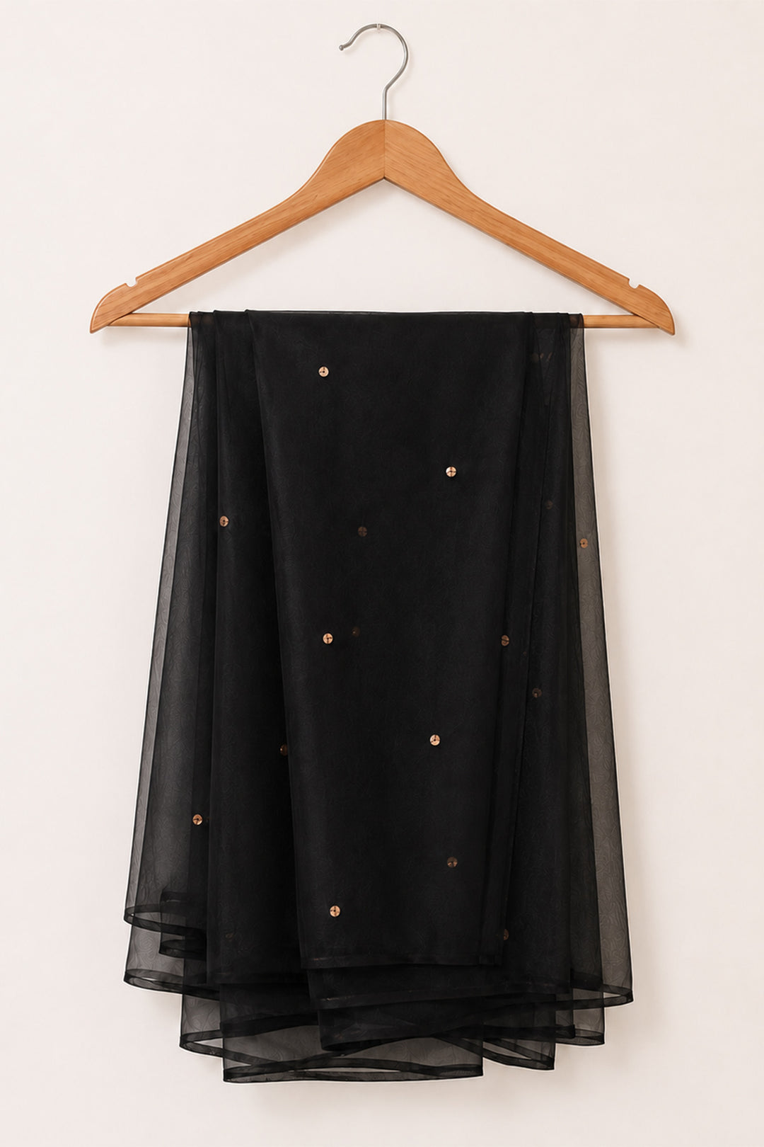 Black Organza Dupatta