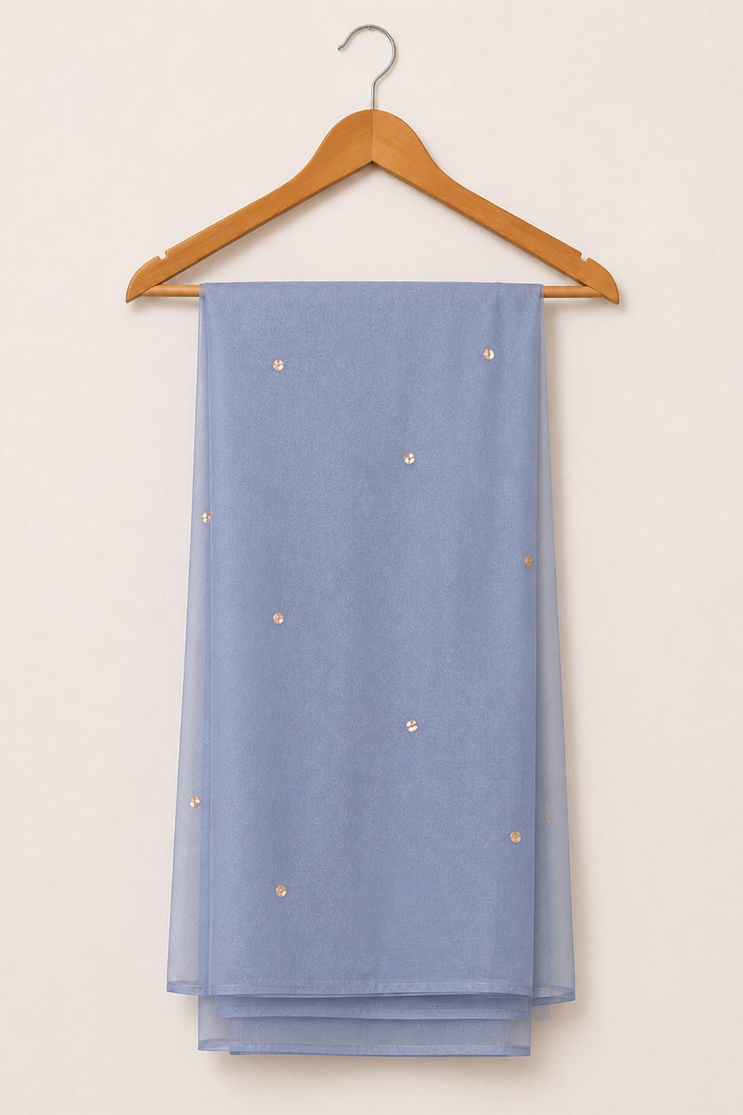 Sky Blue Organza Dupatta