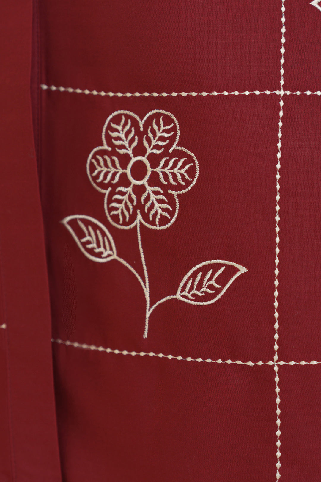 Maroon Embroidered Co Ord Set